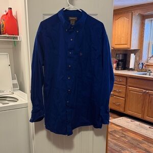 Men's Ariat Blue Button-Up Shirt